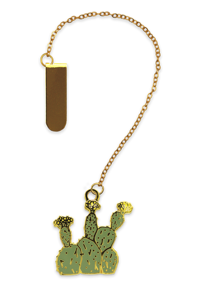 Yellow Prickly Pear Cactus Bookmark