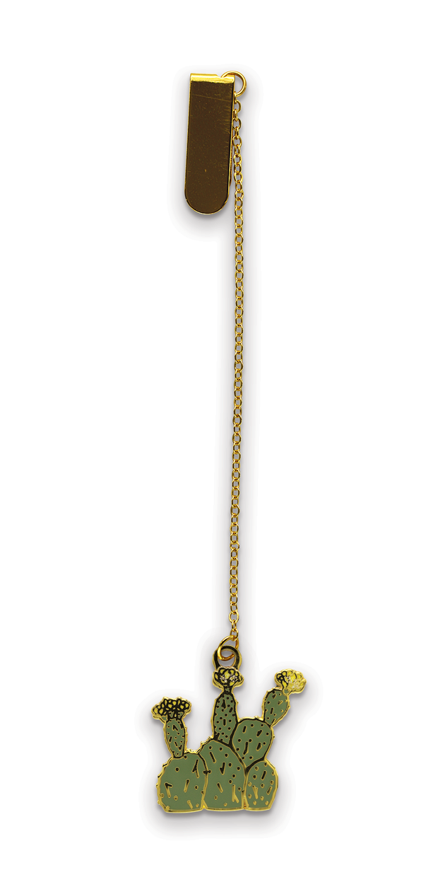 Yellow Prickly Pear Cactus Bookmark