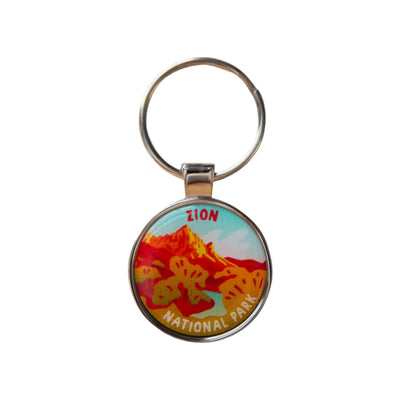 Zion National Park Merit Badge Keychain